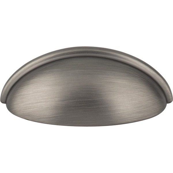 3 Center-to-Center Brushed Pewter Florence Cabinet Cup Pull